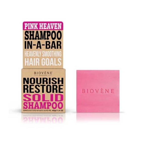 PINK HEAVEN NOURISH RESTORE solid shampoo bar 40 gr