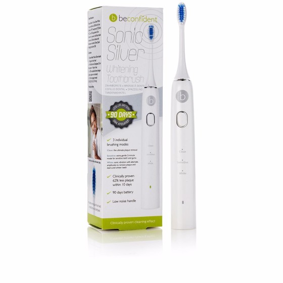 SONIC SILVER electric whitening toothbrush #white/silver